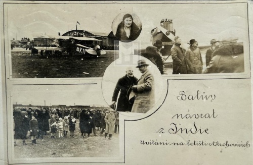 Unikátní pohled se snímky z Baťova příletu z Indie na začátku roku 1932